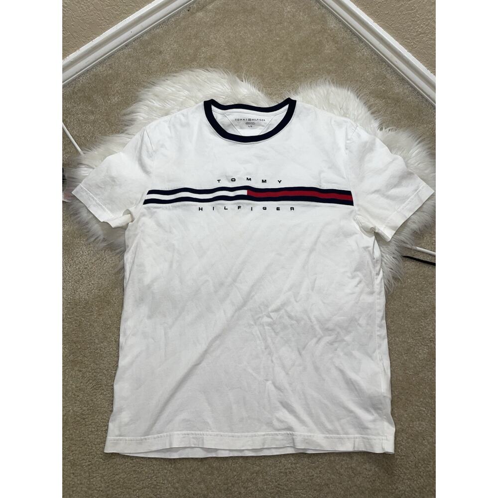 Tommy Hilfiger Mens Shirt Large Authentic Nice Stitched - Picture 1 of 5